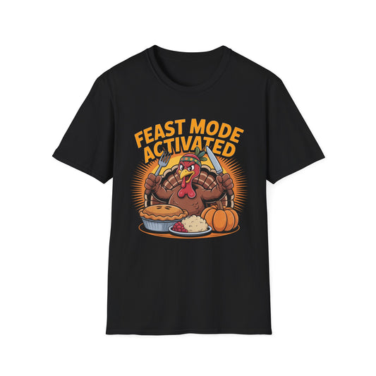 Feast Mode Activated – Turkey Table Edition Short Sleeve Tee