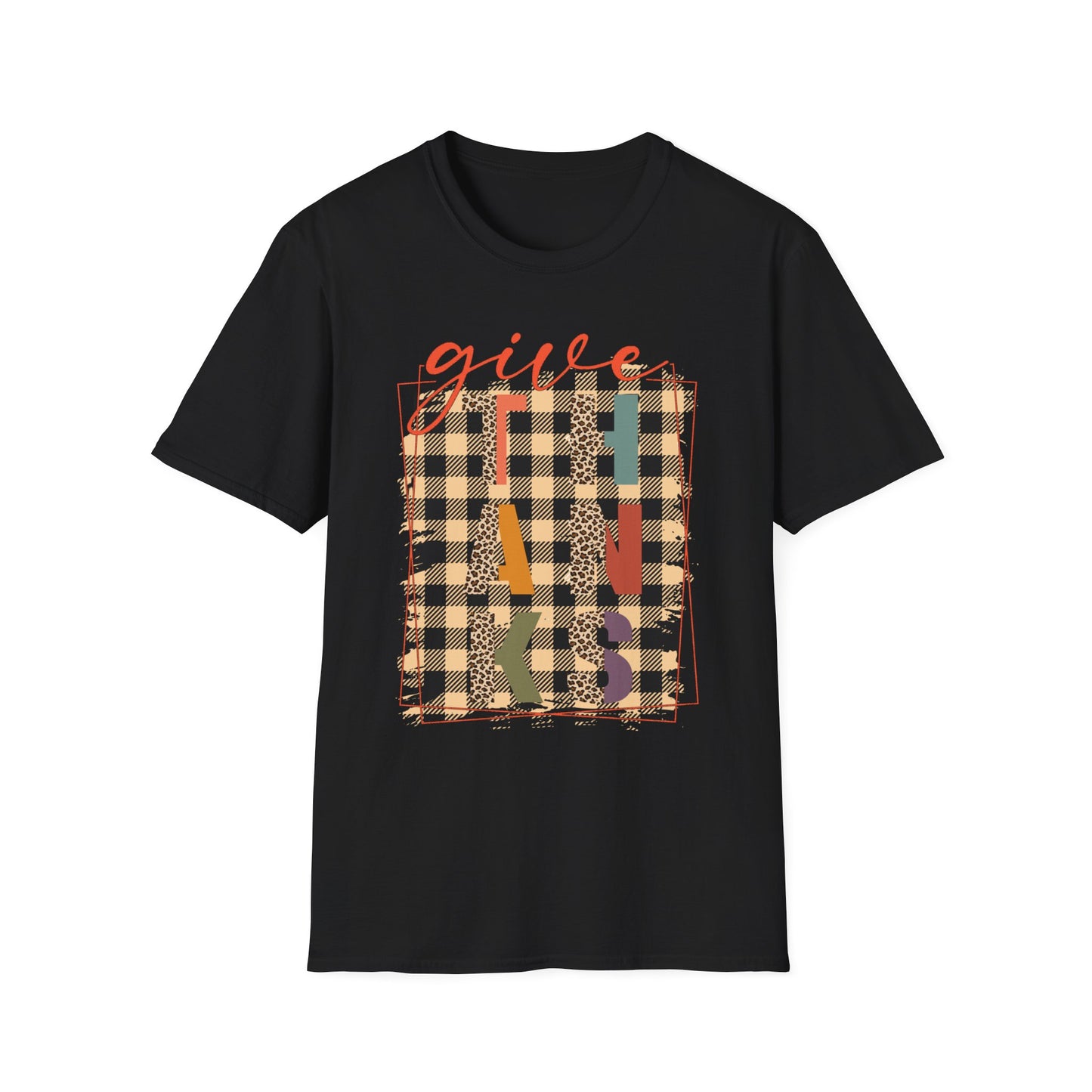 Give THANKS – Retro Patchwork Edition Short Sleeve Tee