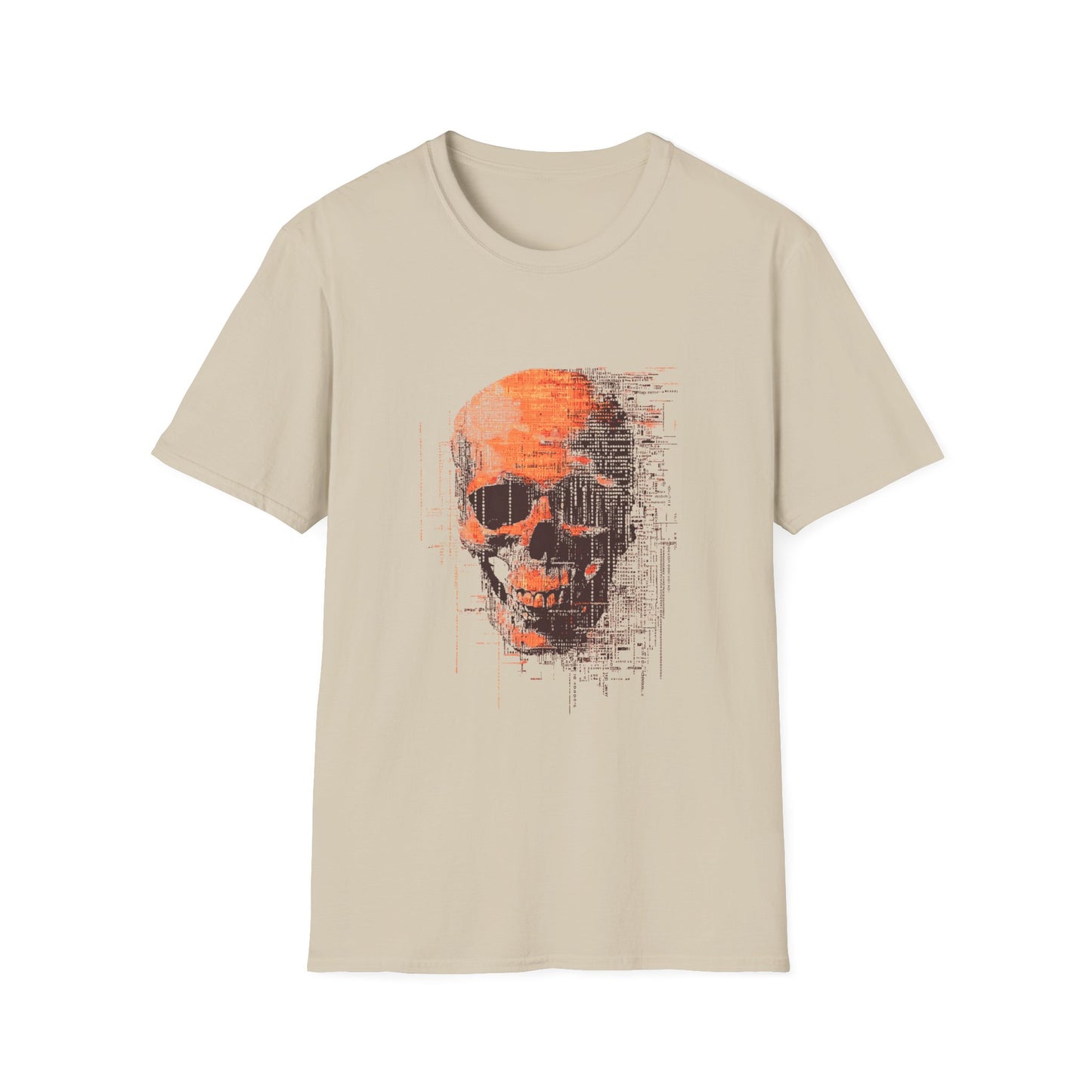 Data Decay – Glitched Skull Pixel Design