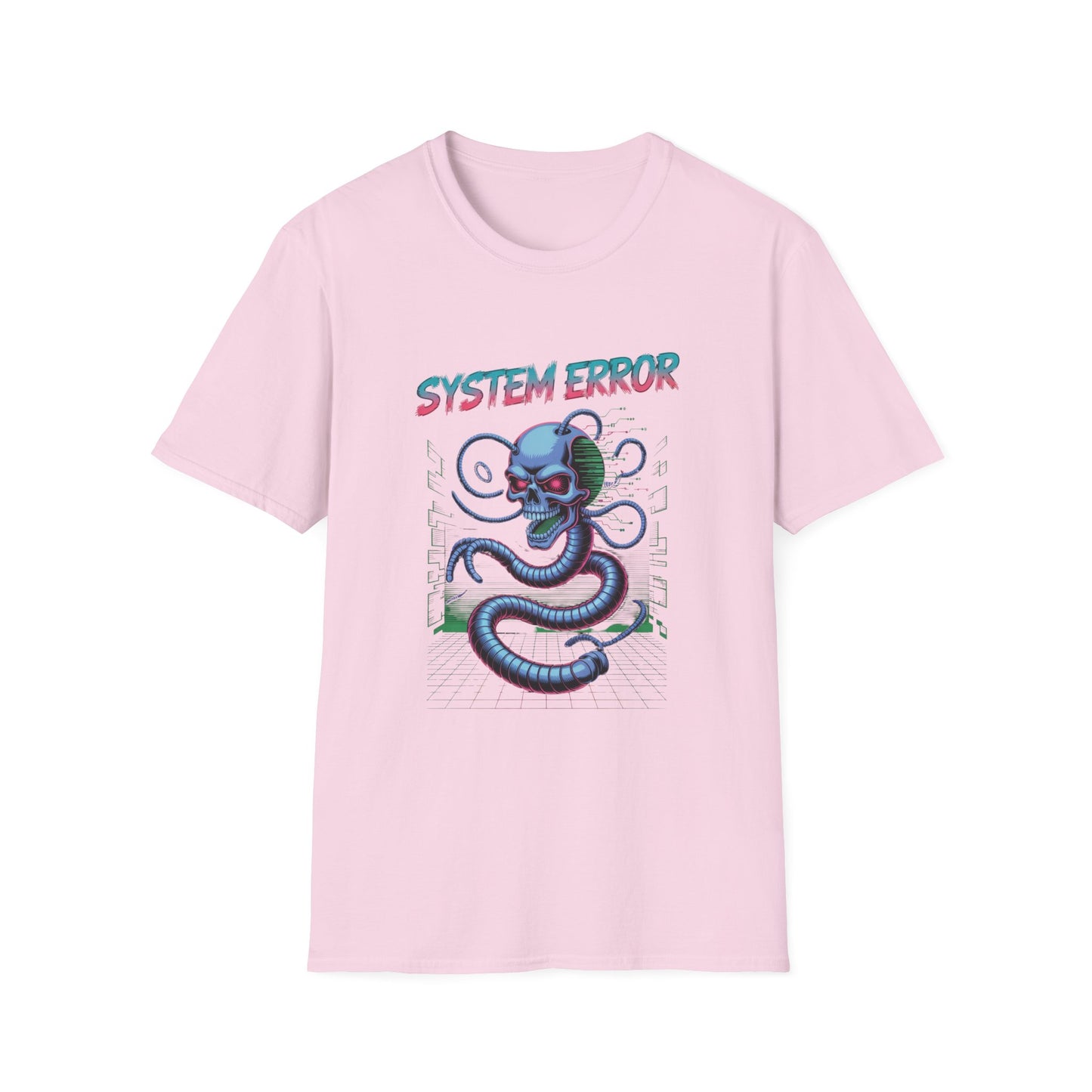 System Error – Cyber Skull Serpent Design