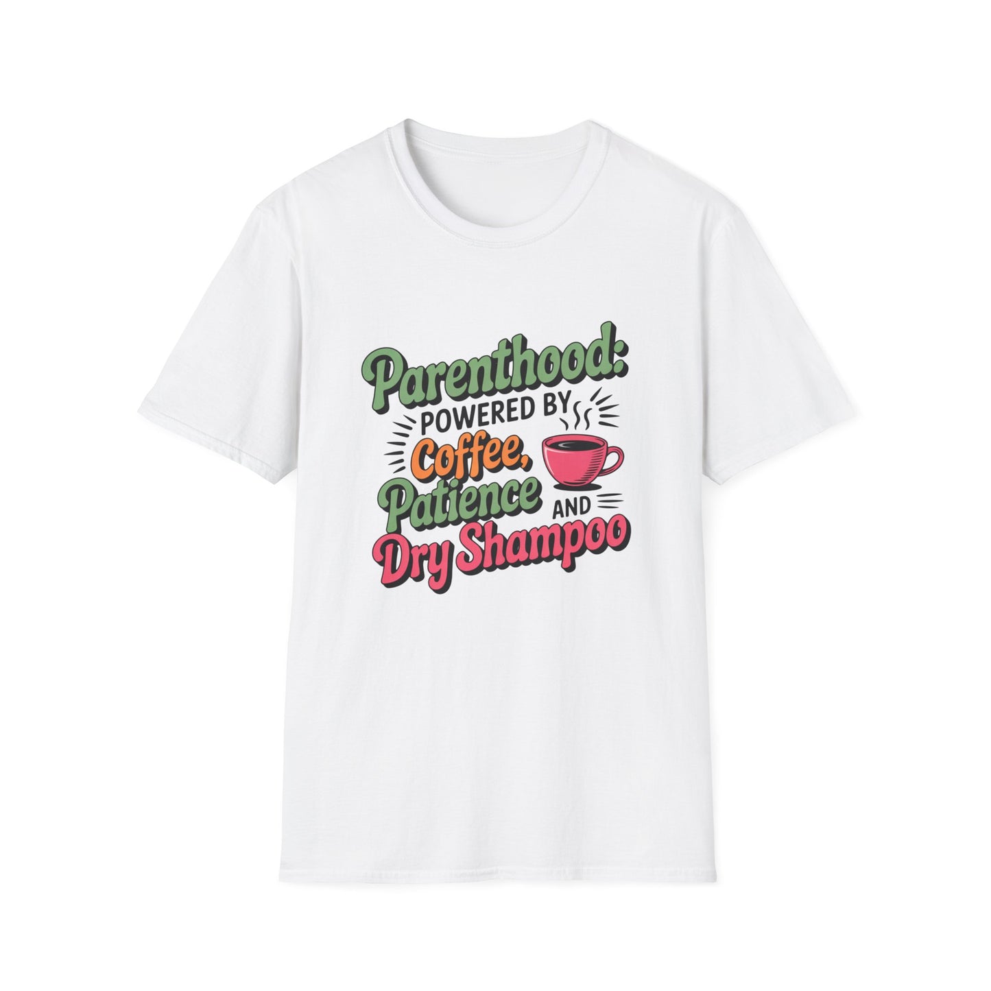 Parenthood Essentials Tee – For the Caffeinated & Courageous
