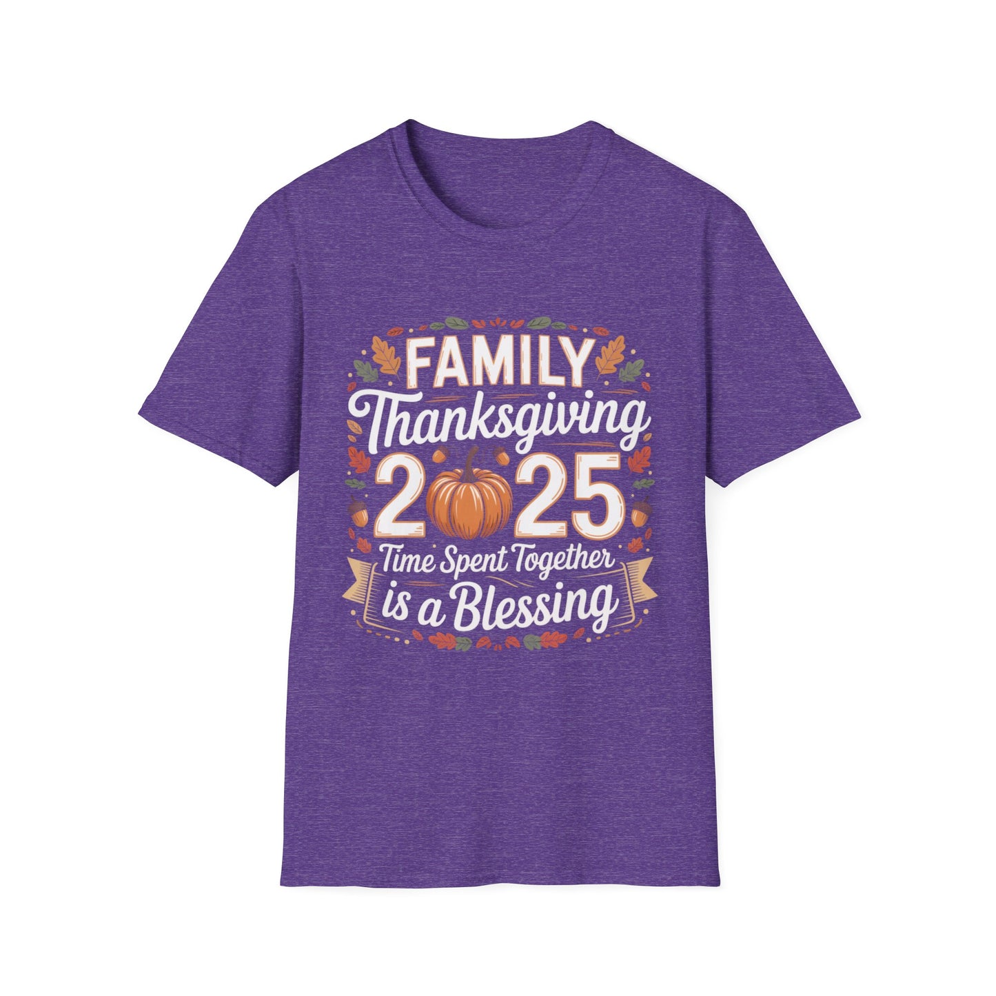 Family Thanksgiving 2025 – Time Spent Together Is a Blessing Short Sleeve Tee