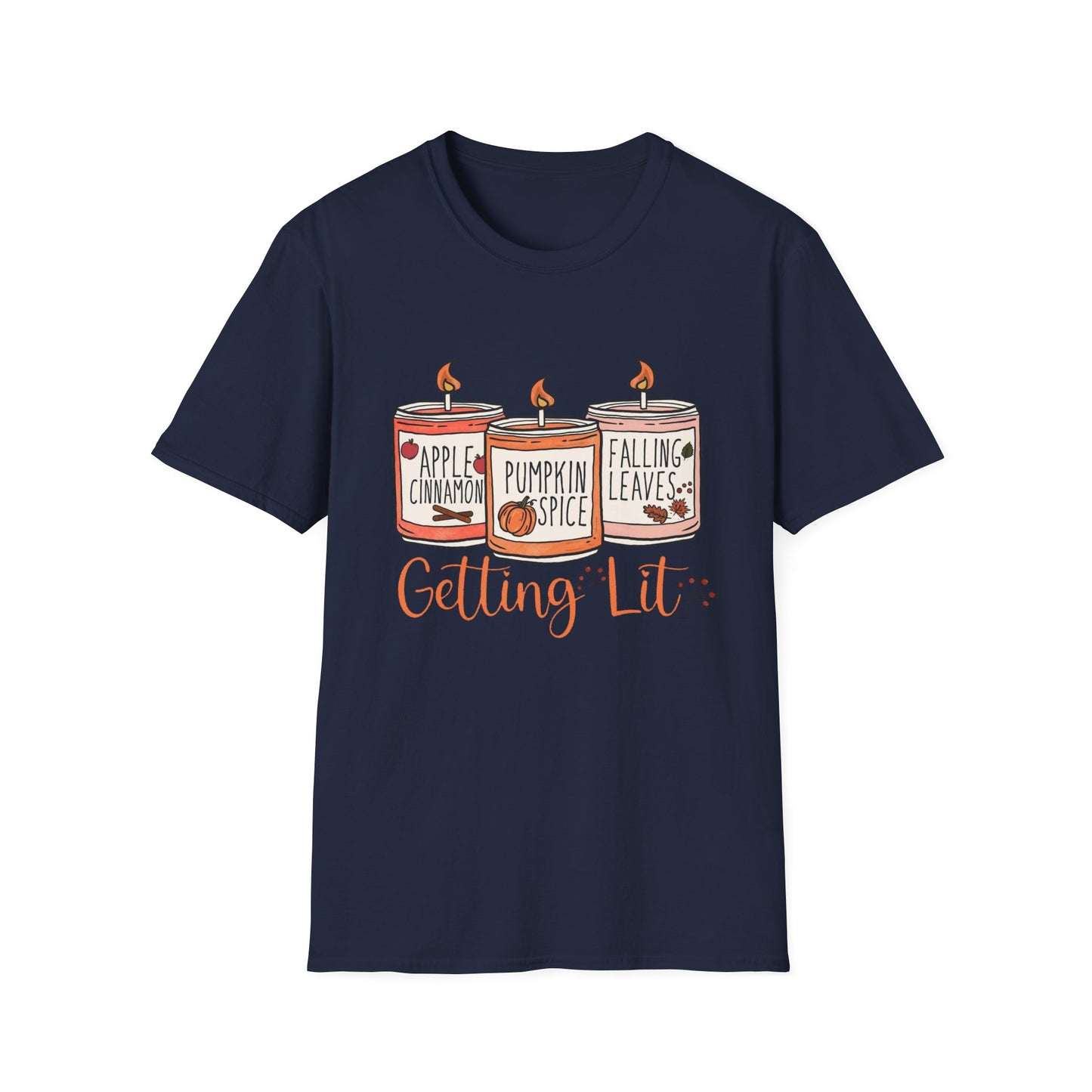 “Getting Lit” Tee – Fall Candle Trio Edition
