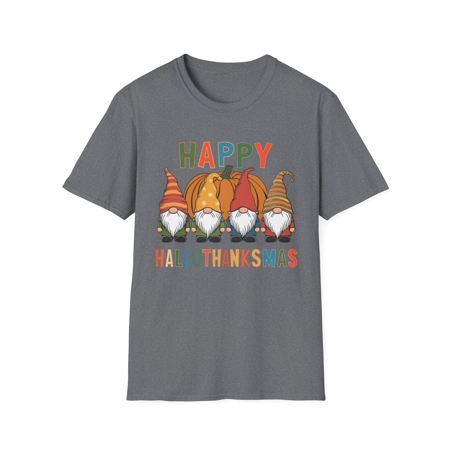 Happy HalloThanksMas – Gnome Squad Edition Short Sleeve Tee