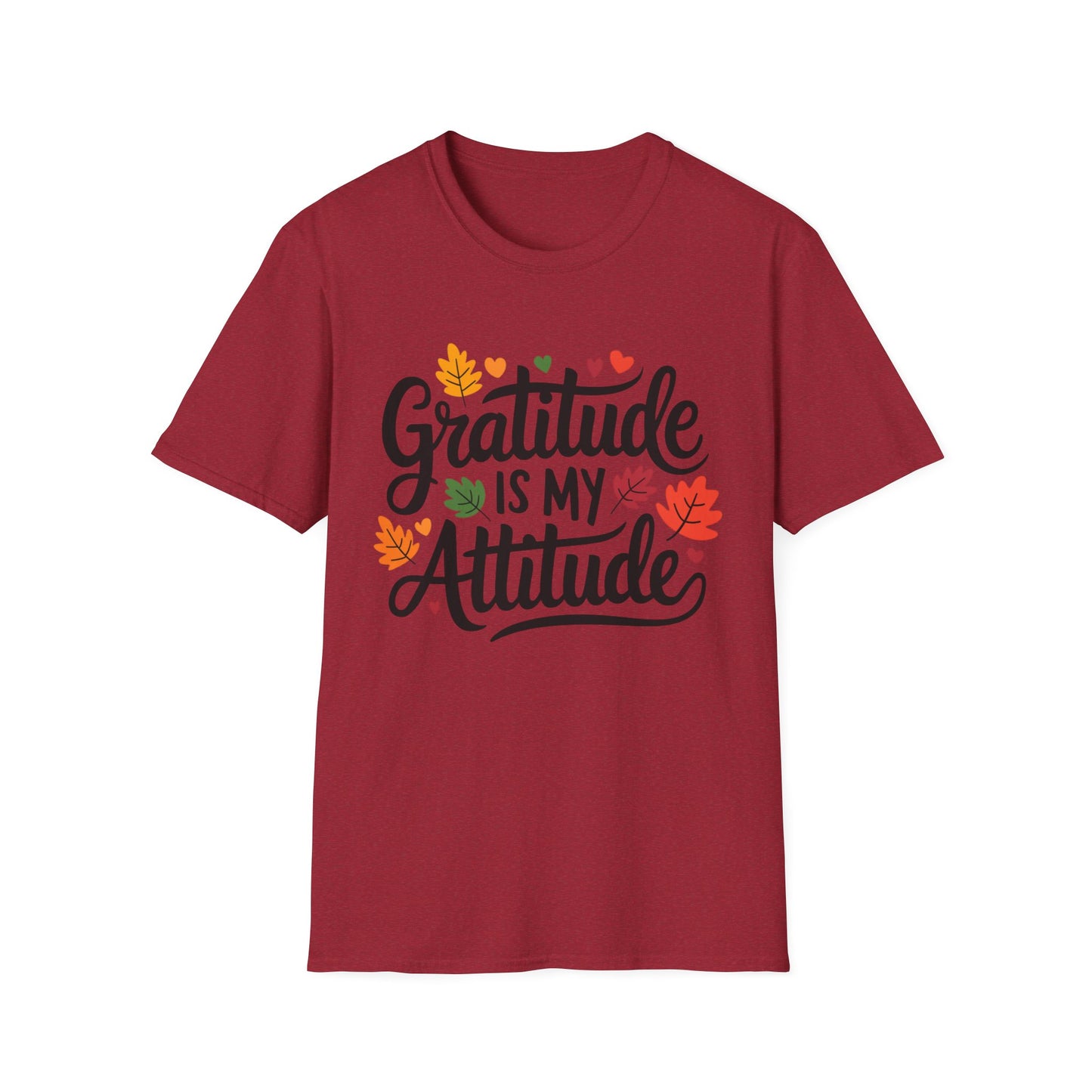 Gratitude Is My Attitude – Autumn Heart Edition Short Sleeve Tee