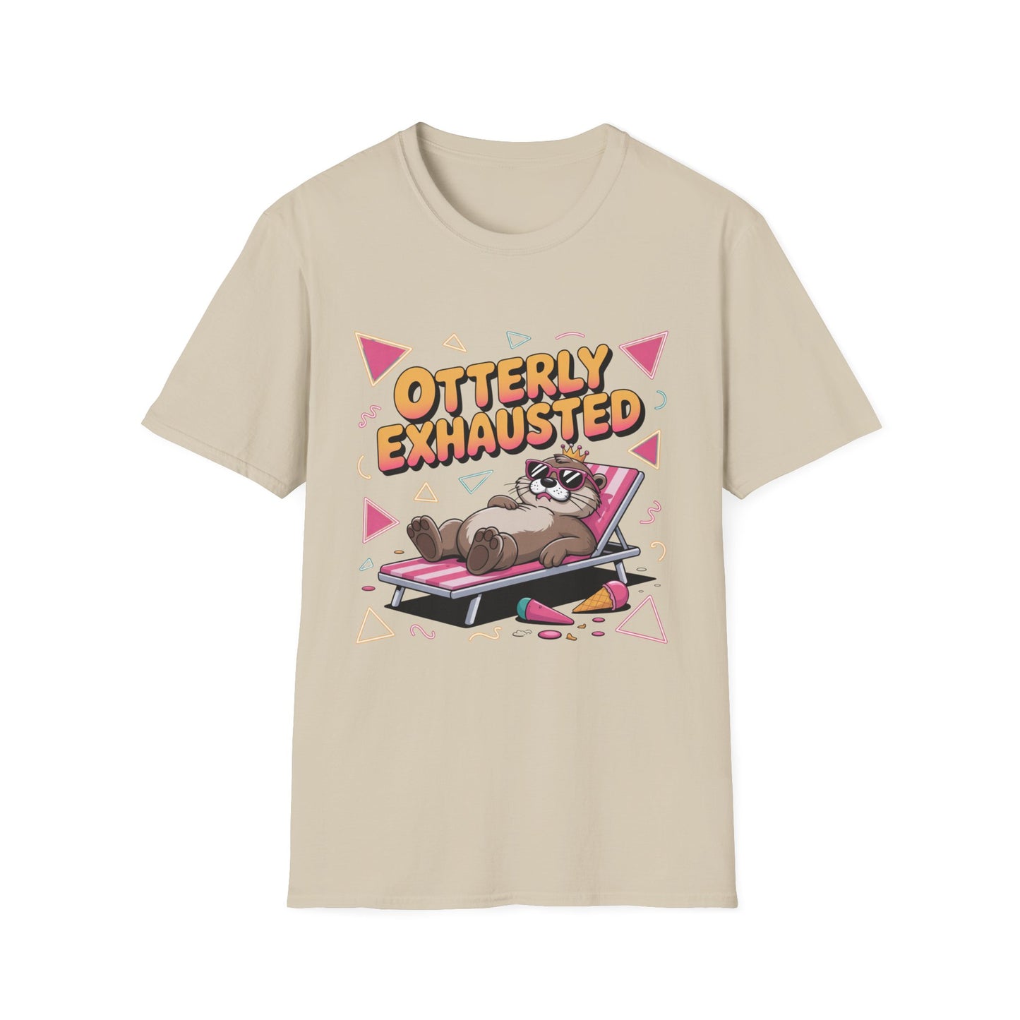 Otterly Exhausted Tee – Crowned, Crashed, and Cute
