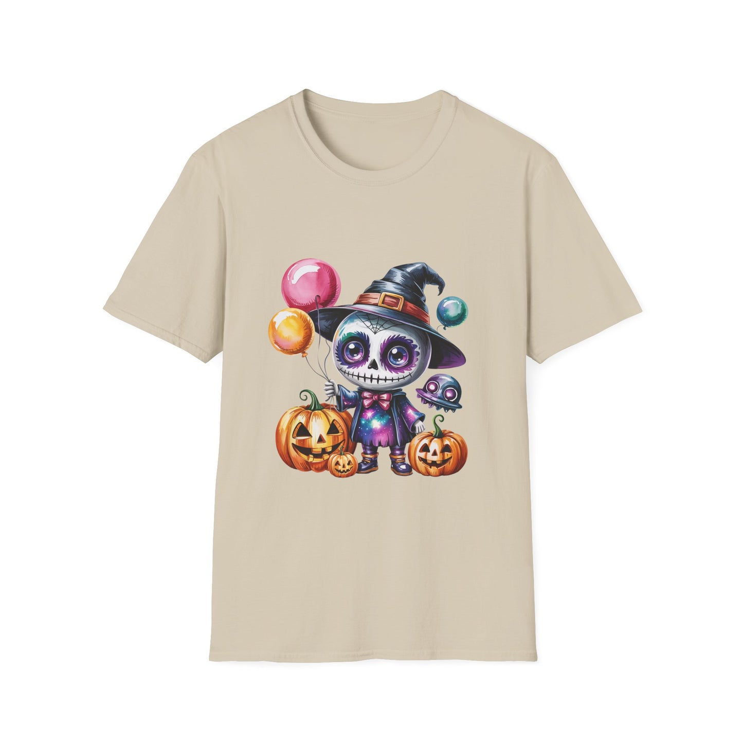 Baby Skeleton Witch Halloween T-Shirt, Spooky Trickster Tee, Sugar Skull Costume Shirt, Halloween Party Top, Day of the Dead Graphic Tee