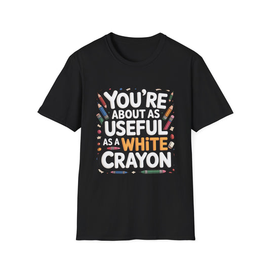 WHITE CRAYON ENERGY – Sarcastic Crayon Tee