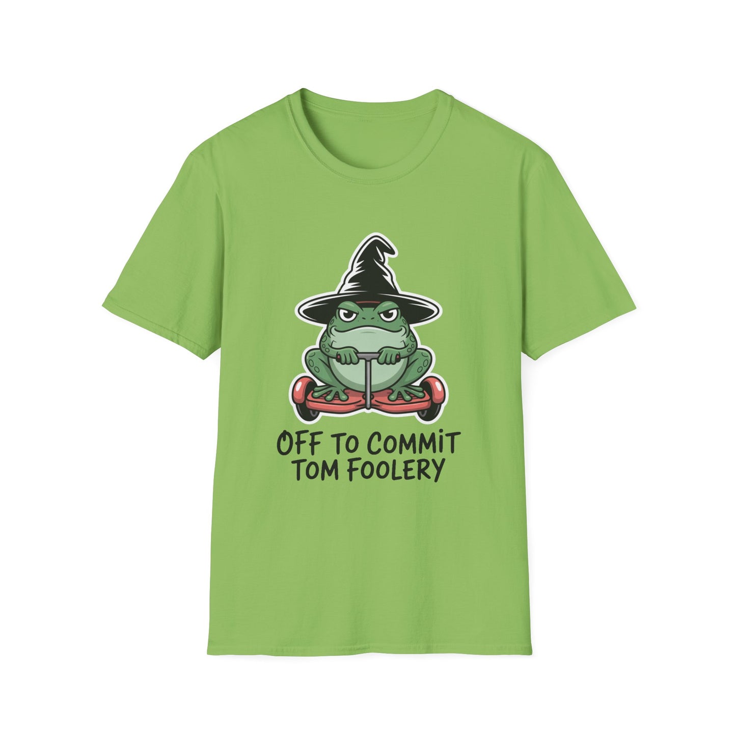 Tom Foolery Halloween Softstyle T-Shirt, Halloween Shirt, Sarcastic Frog Shirt, Funny Frog Satire Shirt