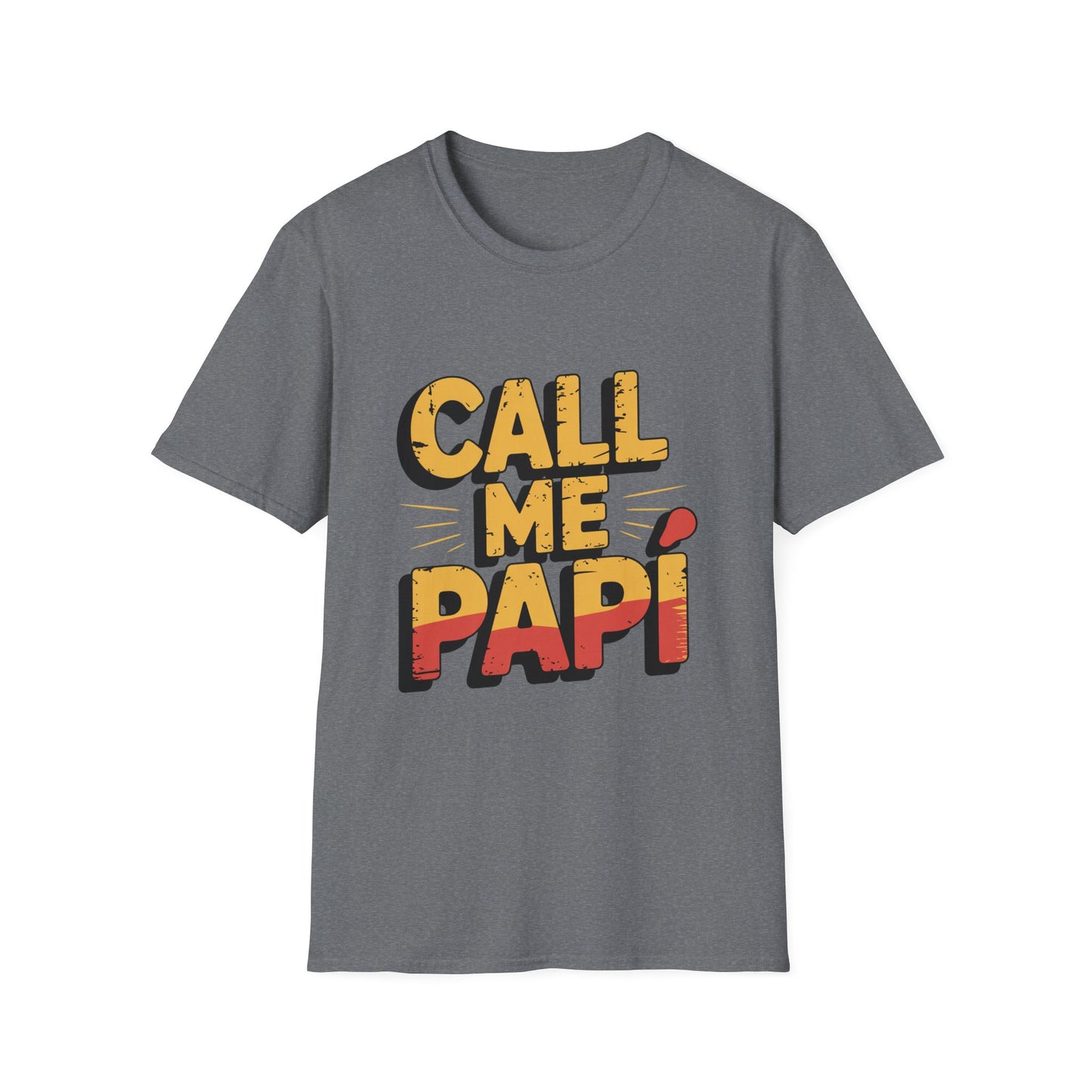 CALL ME PAPÍ – Distressed Gradient Tee
