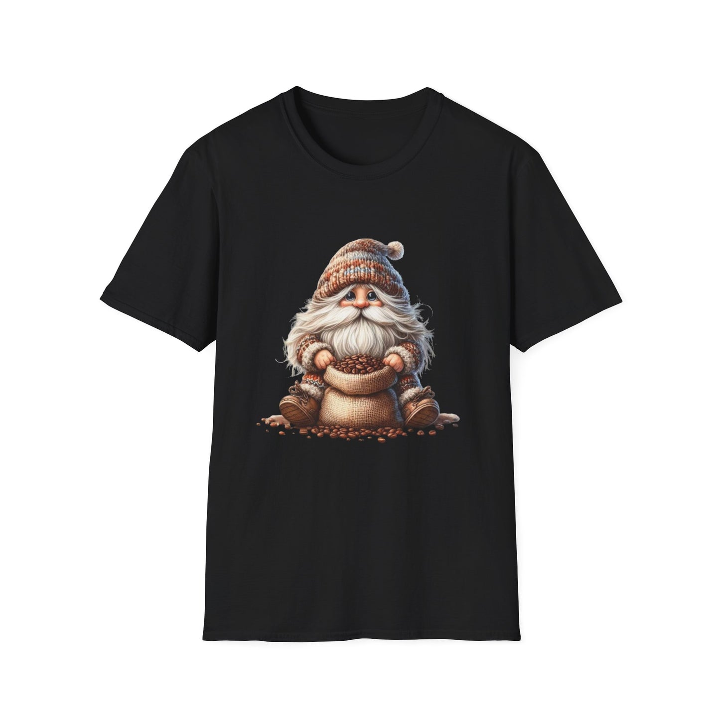 “Coffee Bean Gnome” Tee – Brewed & Bearded Edition