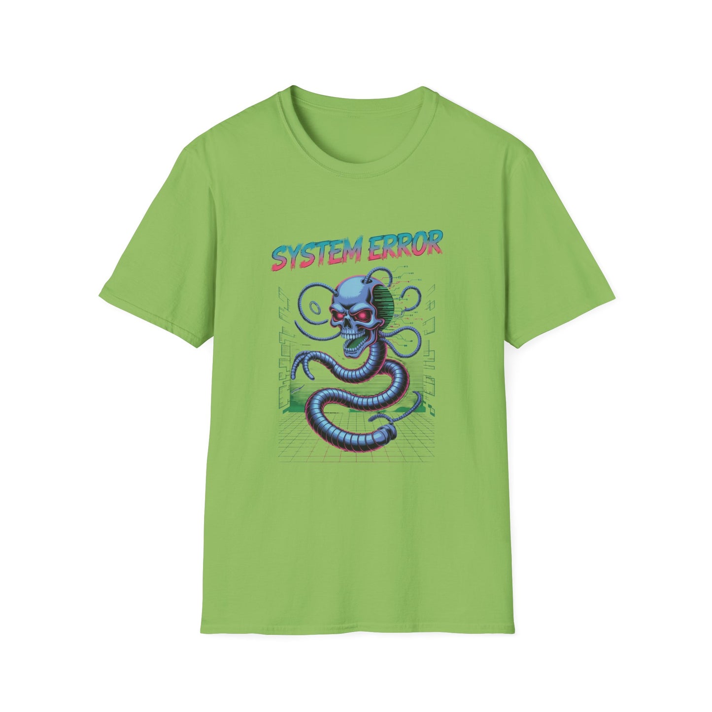 System Error – Cyber Skull Serpent Design