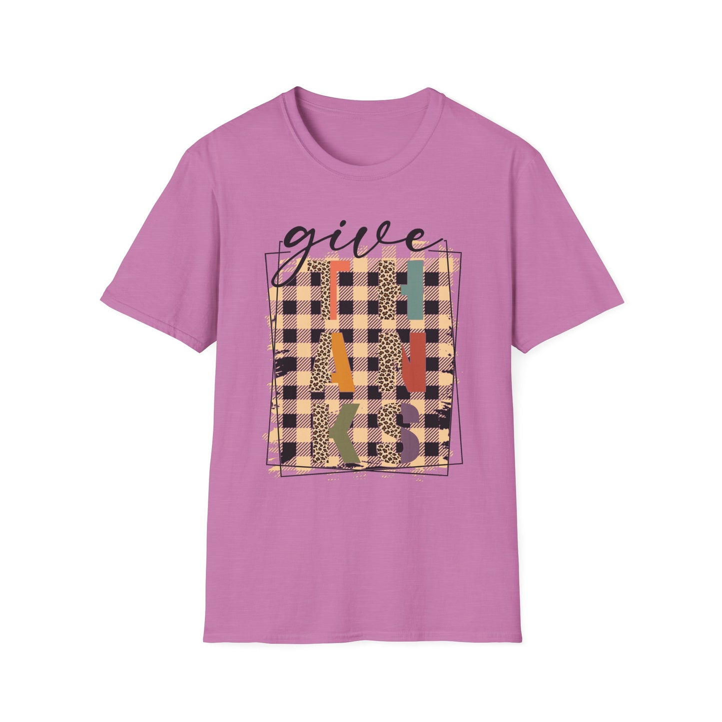 Give THANKS – Retro Patchwork Edition Short Sleeve Tee