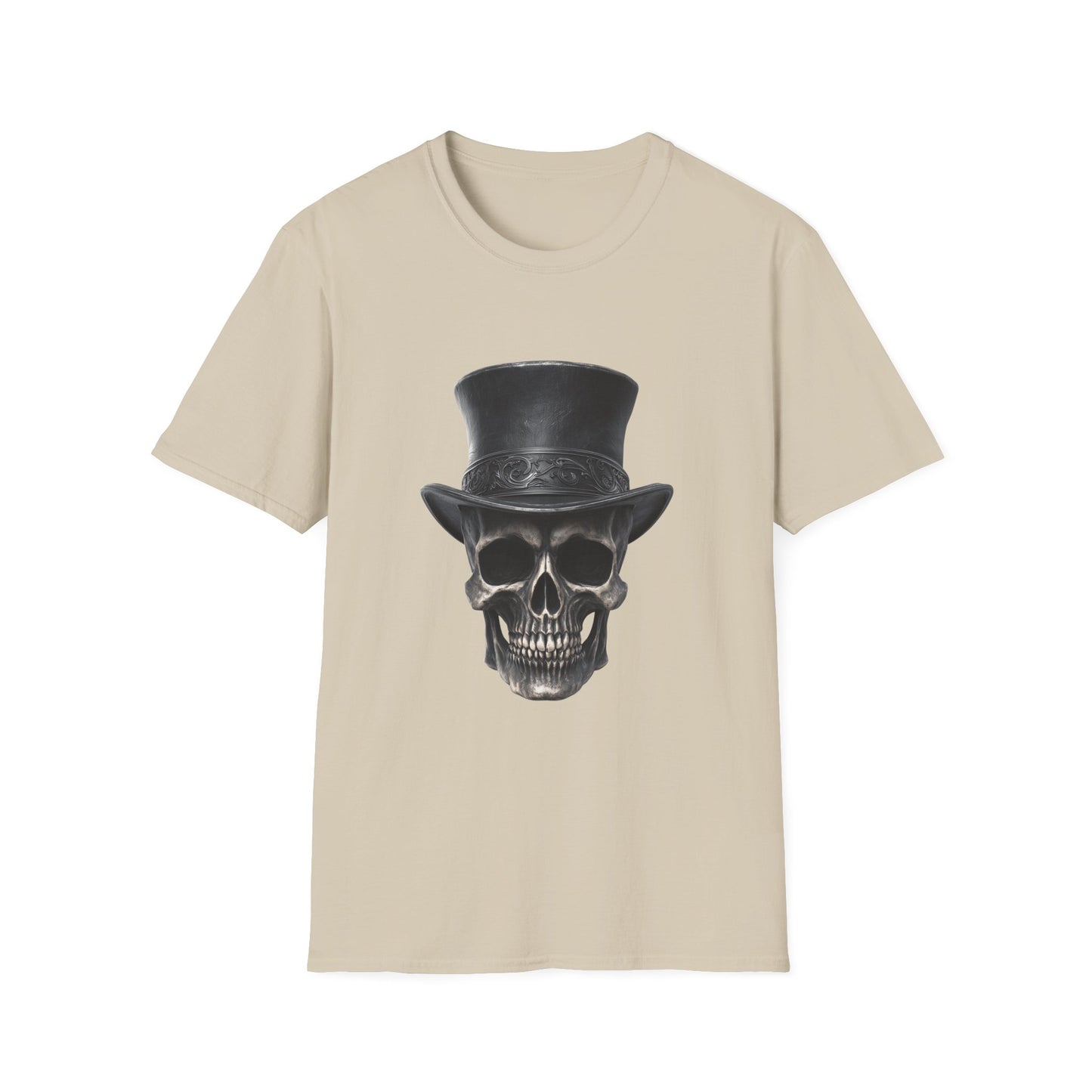 Dapper ‘Til Death – Gothic Skull Top Hat Tee