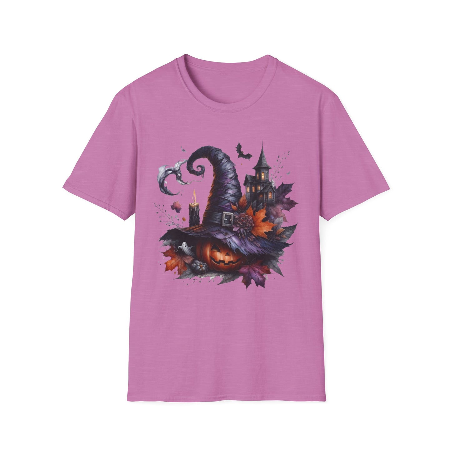 “Haunted Harvest” Tee – Witch Hat & Pumpkin Edition