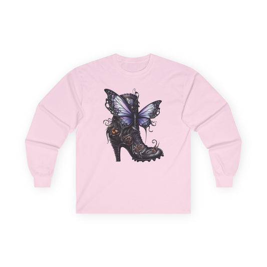 “Butterfly Heel” Long Sleeve Tee – Fantasy Couture Edition
