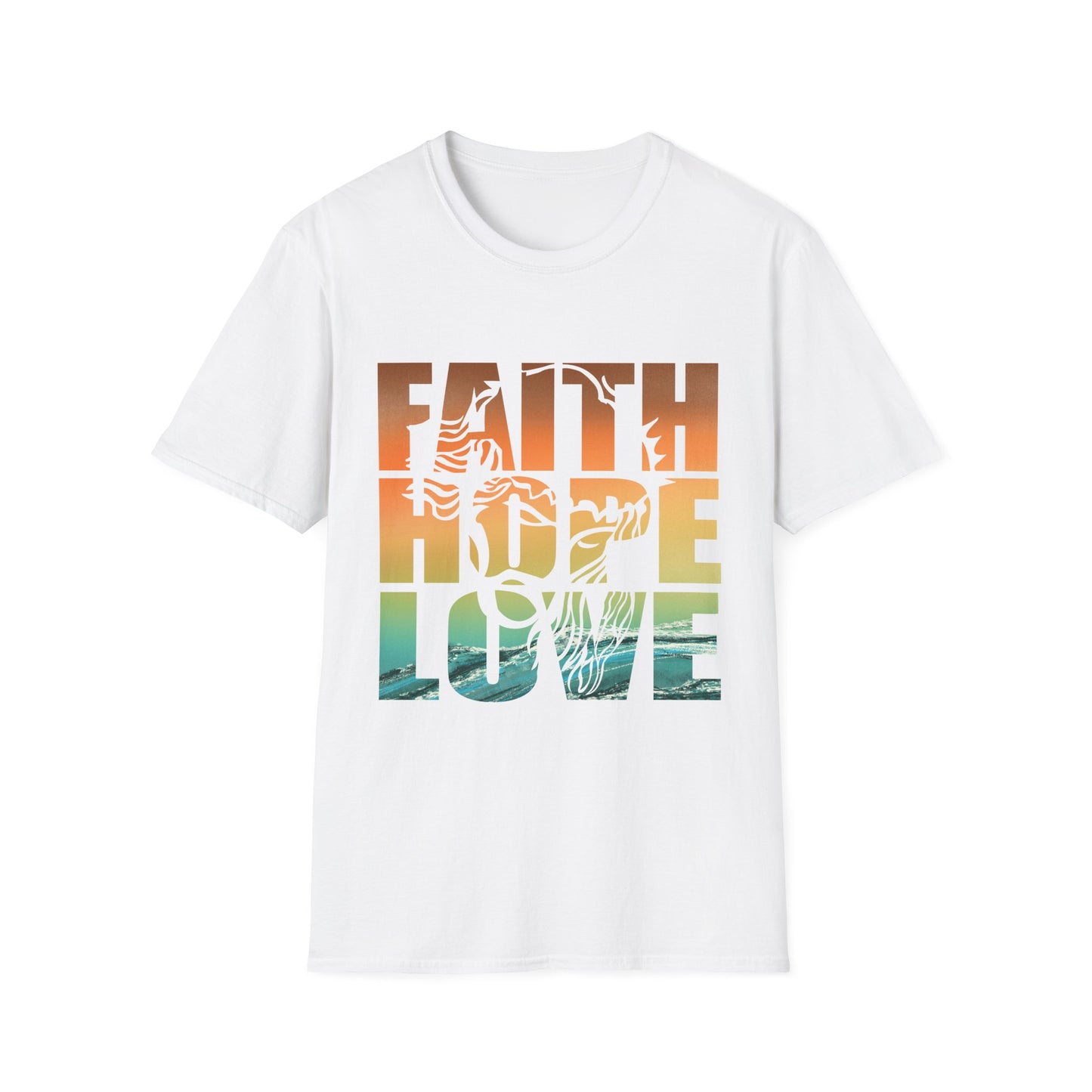 Faith Hope Love Tee – Lion of Strength Edition