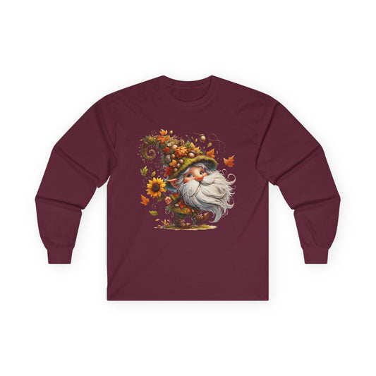 “Dancing Gnome” Long Sleeve Tee – Sunflower Harvest Edition