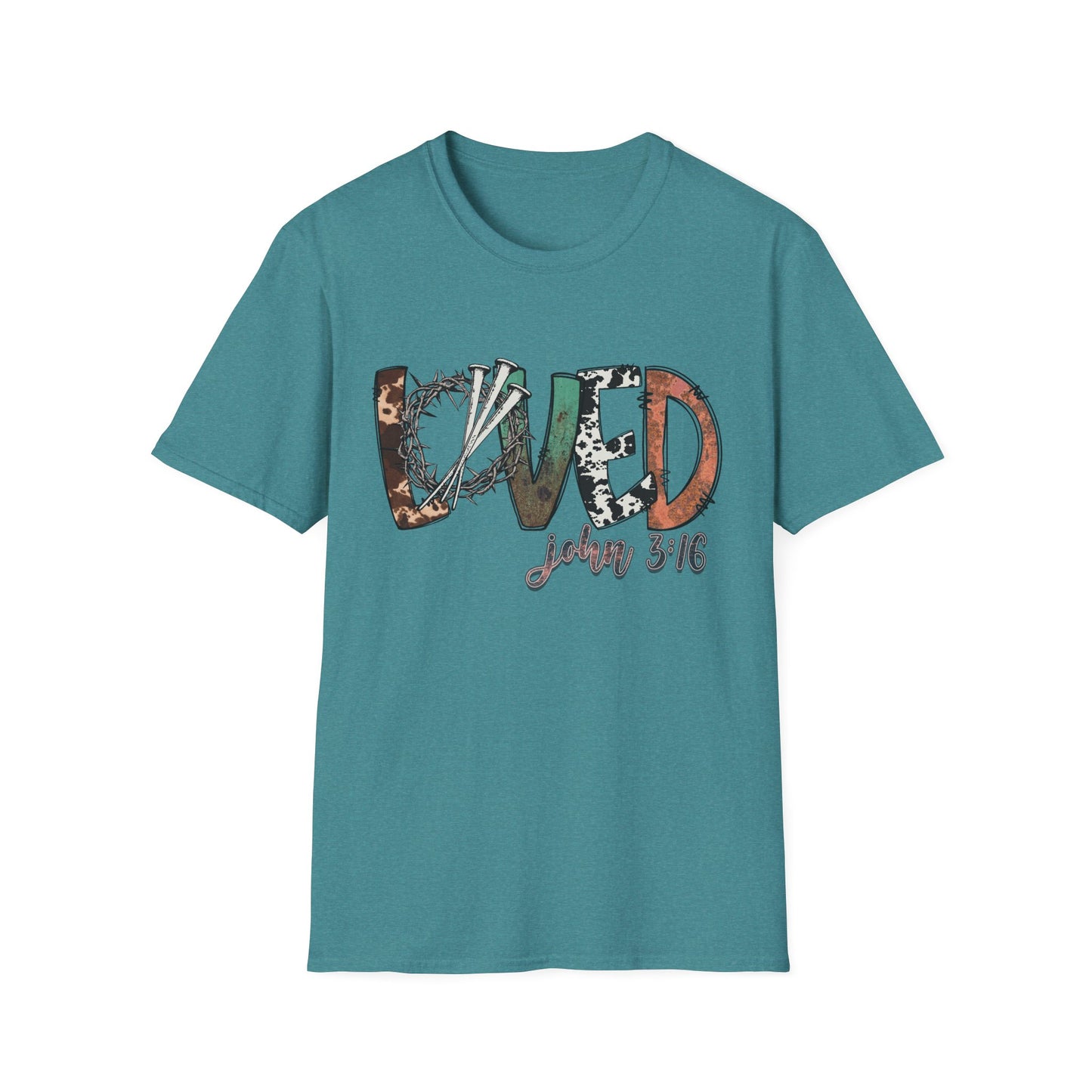 LOVED – John 3:16 Textured Faith Tee