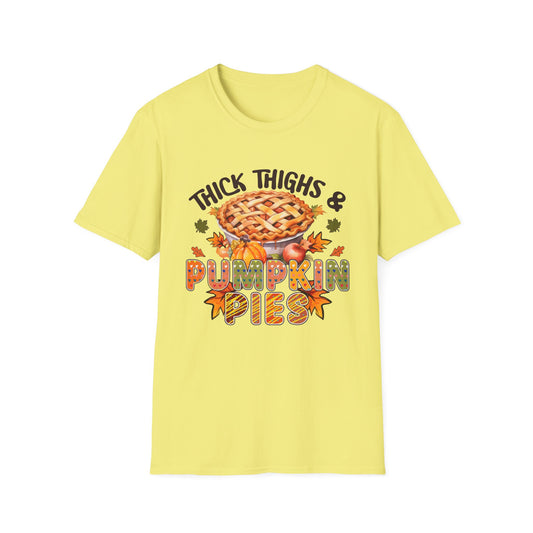 Thick Thighs & Pumpkin Pies – Fall Flavor Edition Short Sleeve Tee