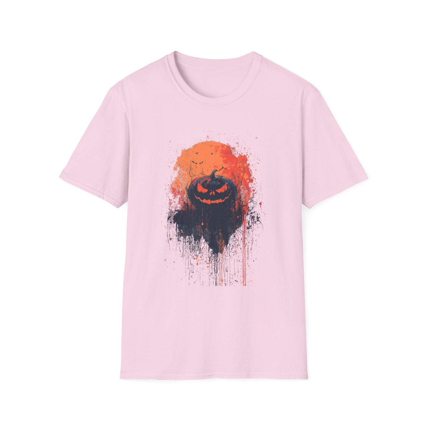 Moonlit Menace Halloween Pumpkin Tee