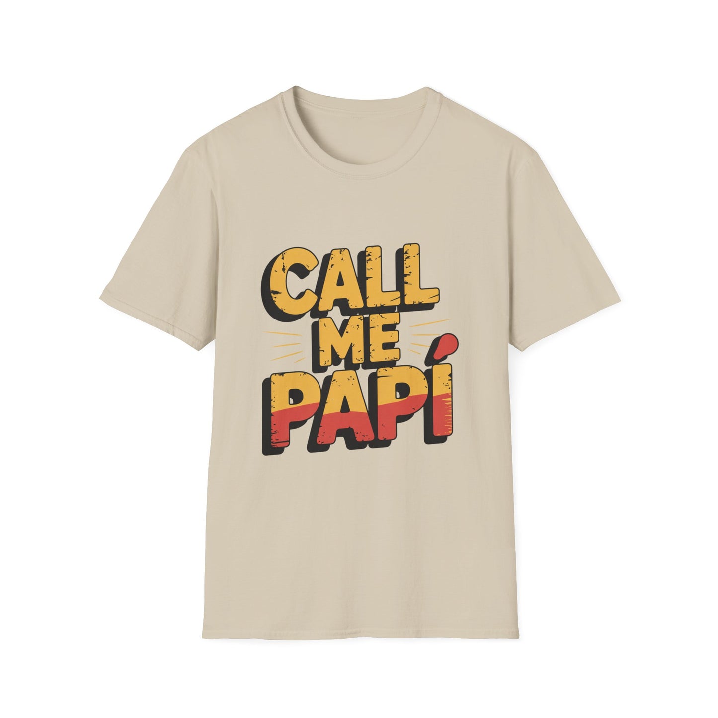 CALL ME PAPÍ – Distressed Gradient Tee