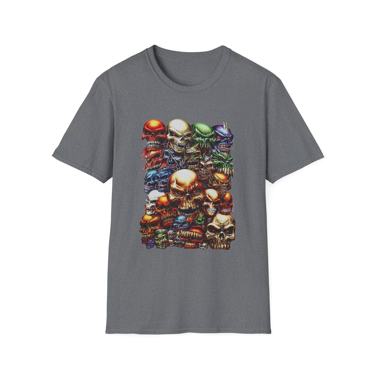 Skull Riot Abstract Skulls Halloween Tee