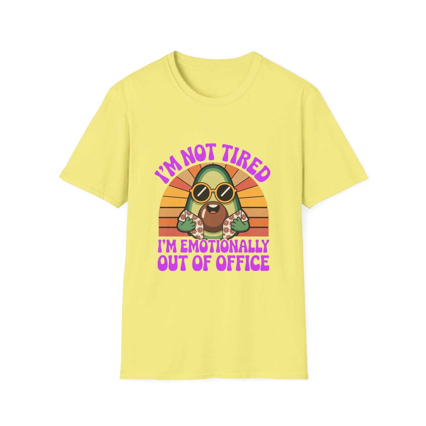 Emotionally Out of Office Tee – Avocado Vibes, Zero Replies