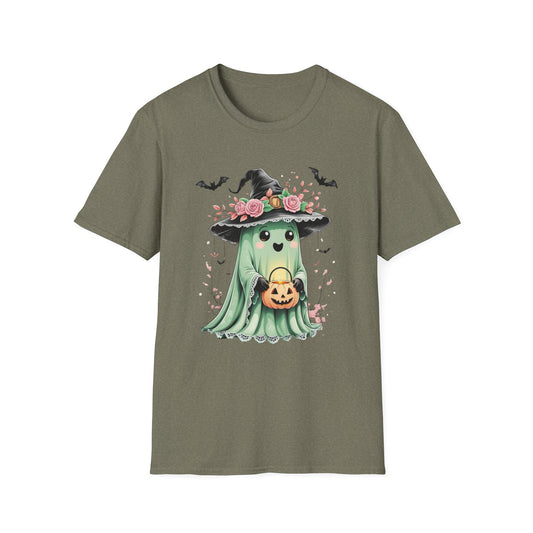“Masquerade Ghost” Tee – Mint & Midnight Bloom Edition
