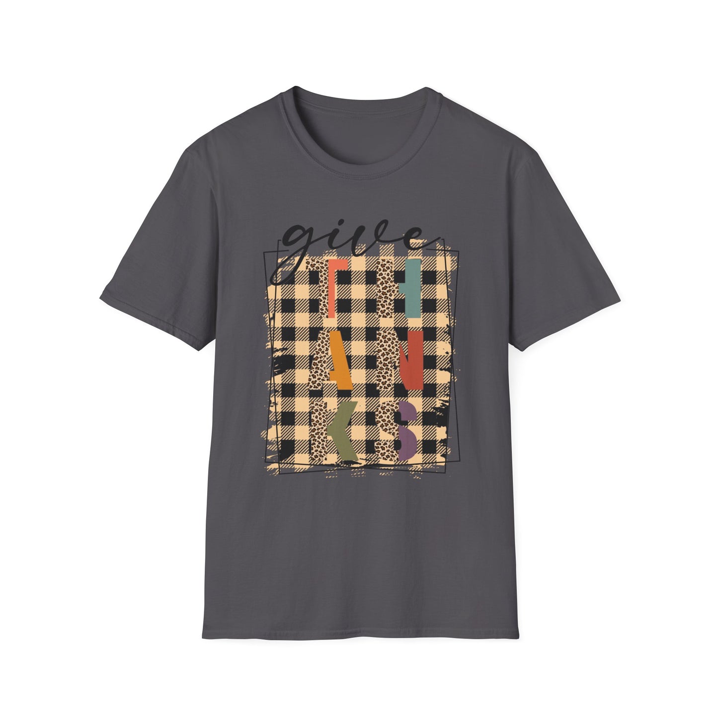 Give THANKS – Retro Patchwork Edition Short Sleeve Tee