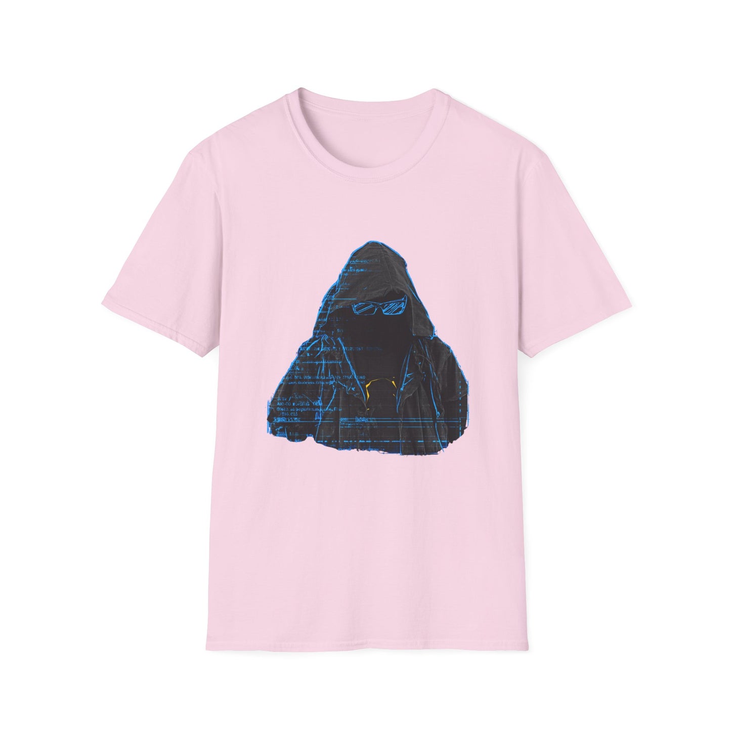 Blueprint Ghost – Hacker Schematic Portrait