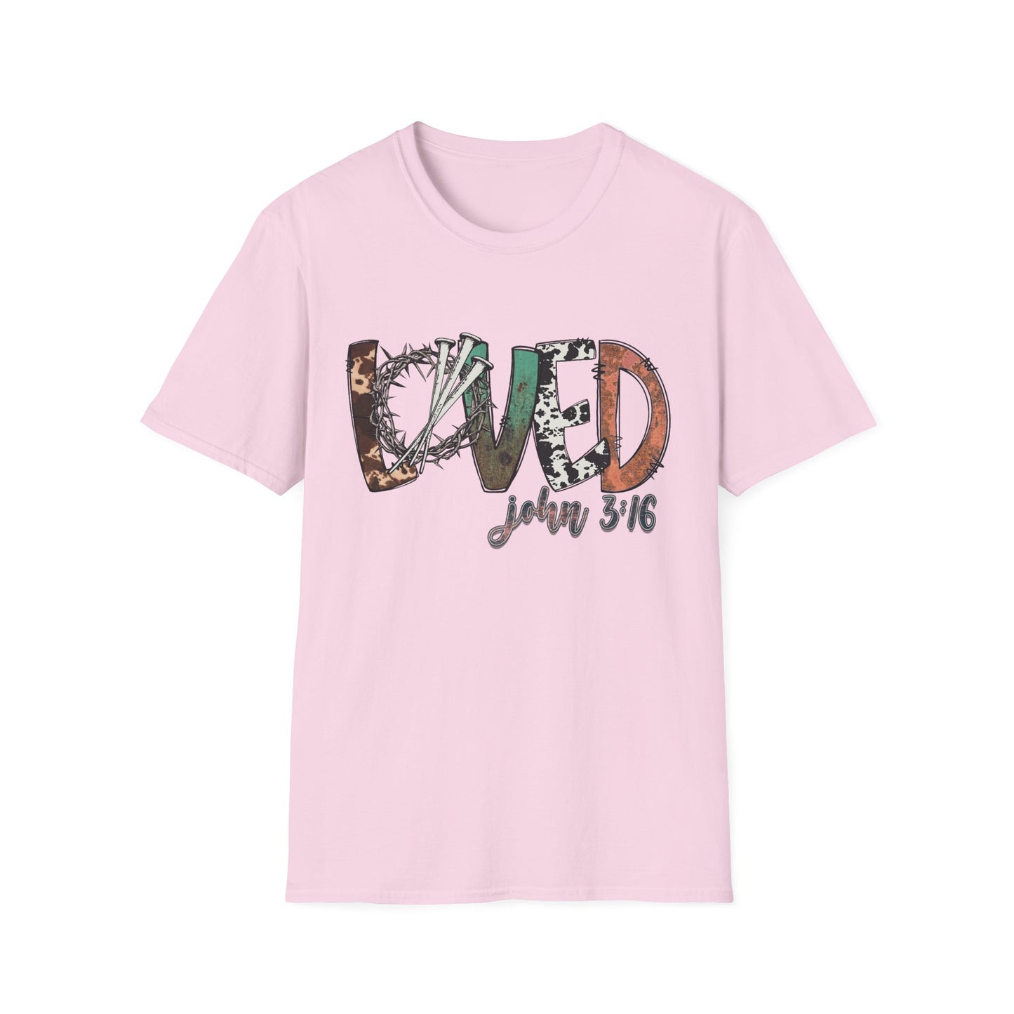 LOVED – John 3:16 Textured Faith Tee