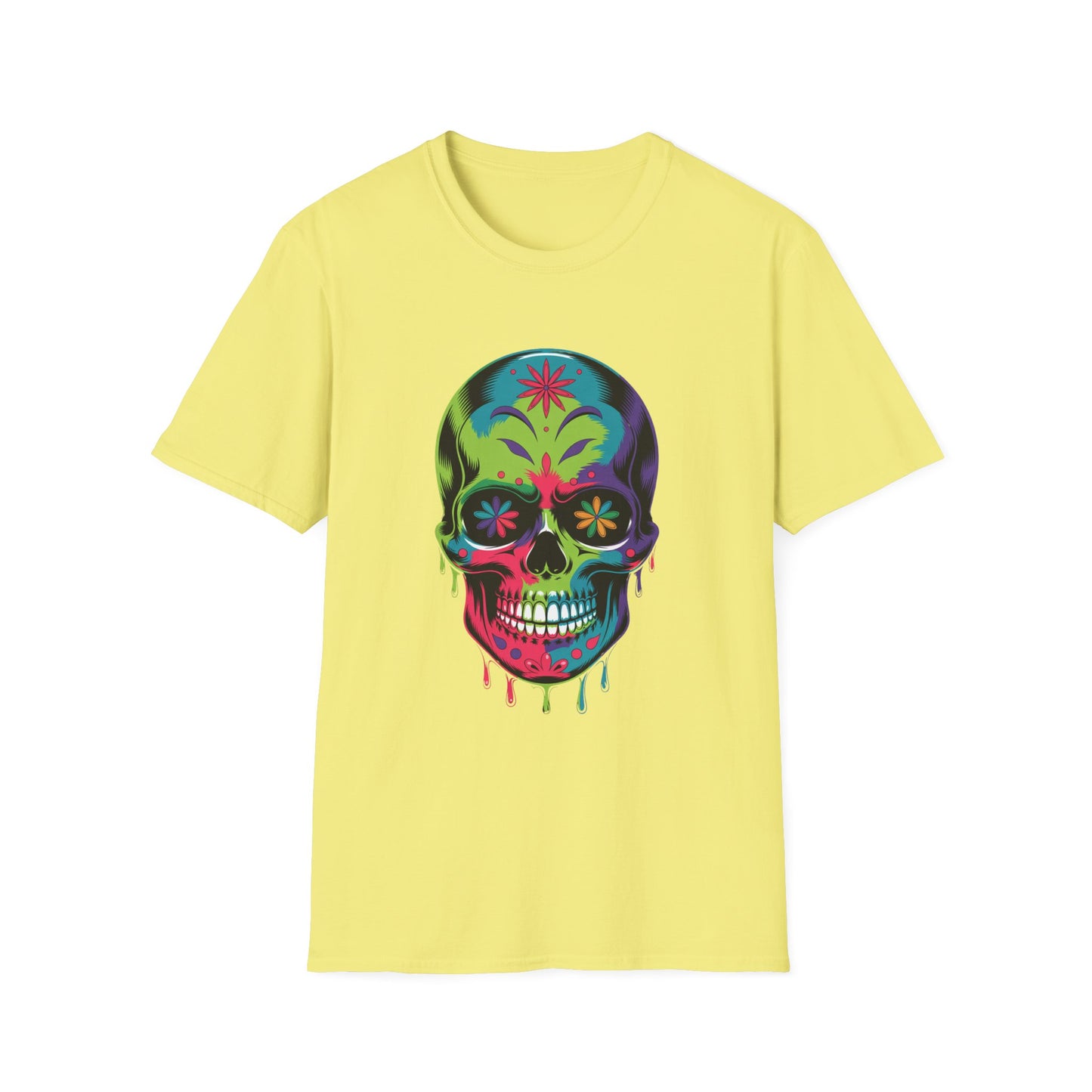 Floral Fade Skull Graphic Tee