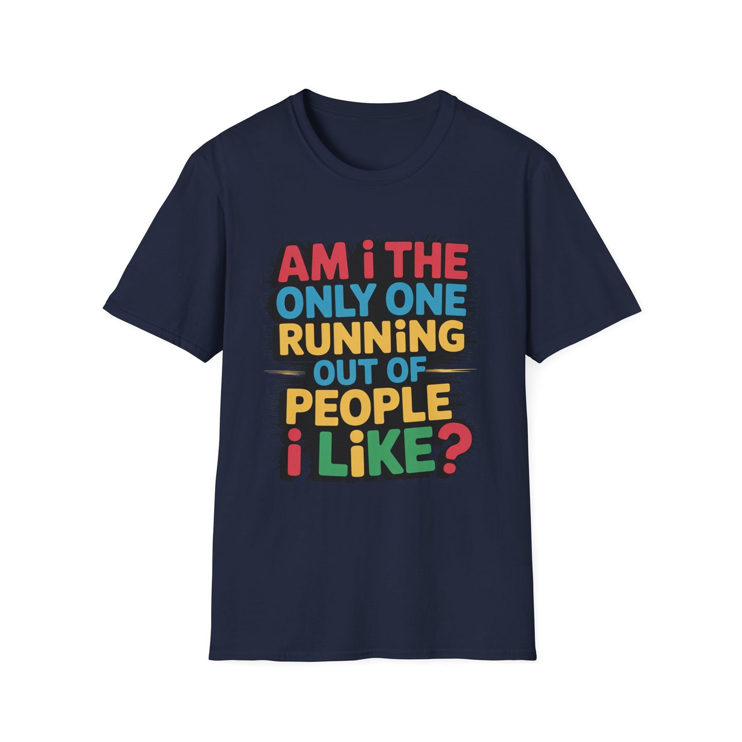 RUNNING OUT OF PEOPLE I LIKE – Color Burst Tee