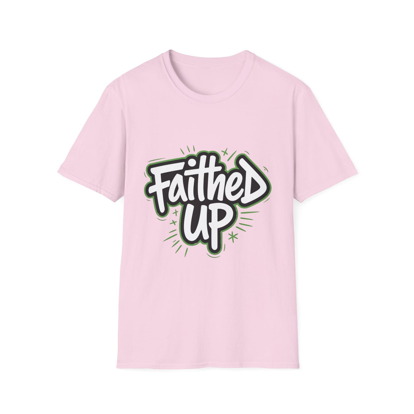 Faithed Up – Bold Faith T-Shirt GREEN