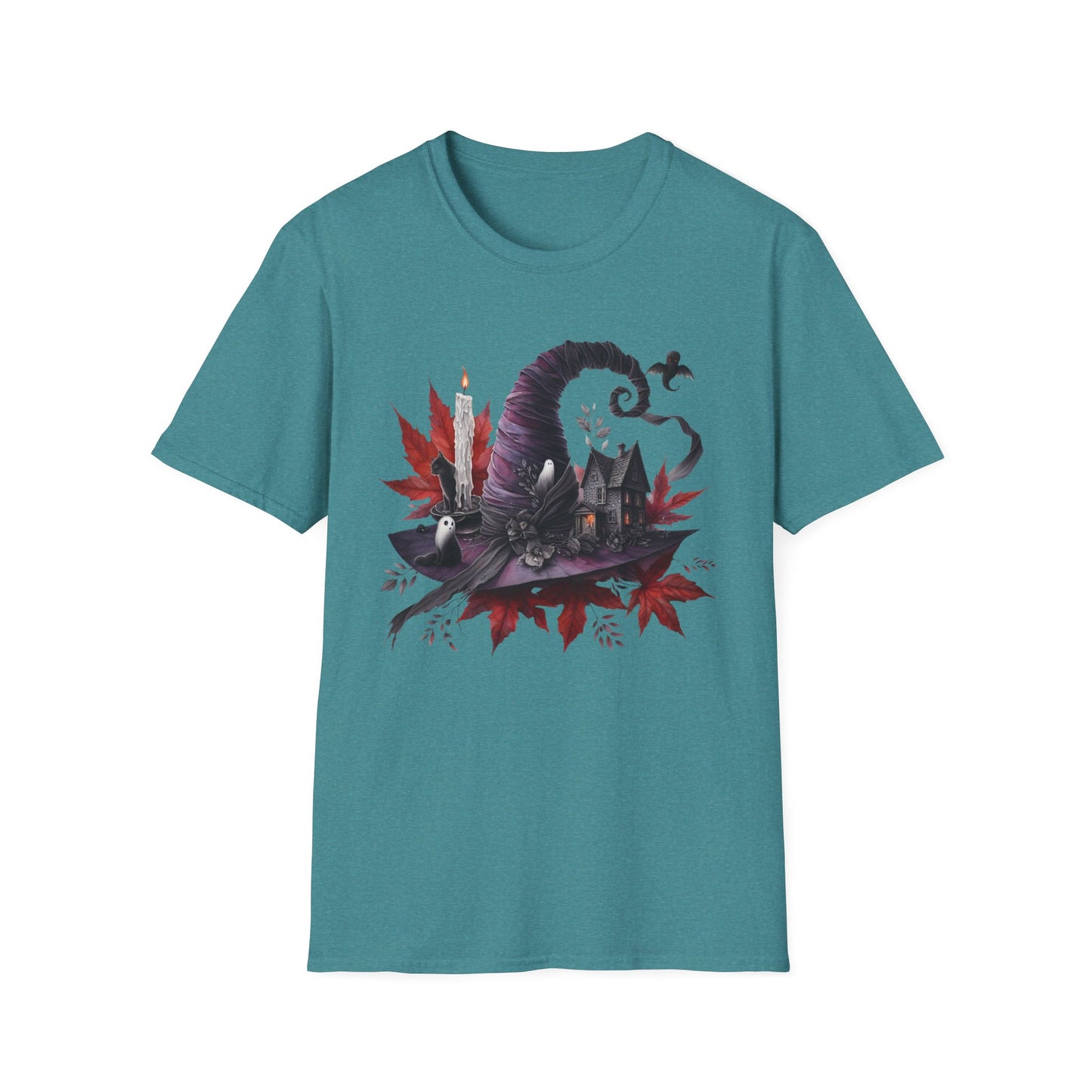 “Witch’s Hat & Haunted Companions” Tee – Autumn Enchantment Edition