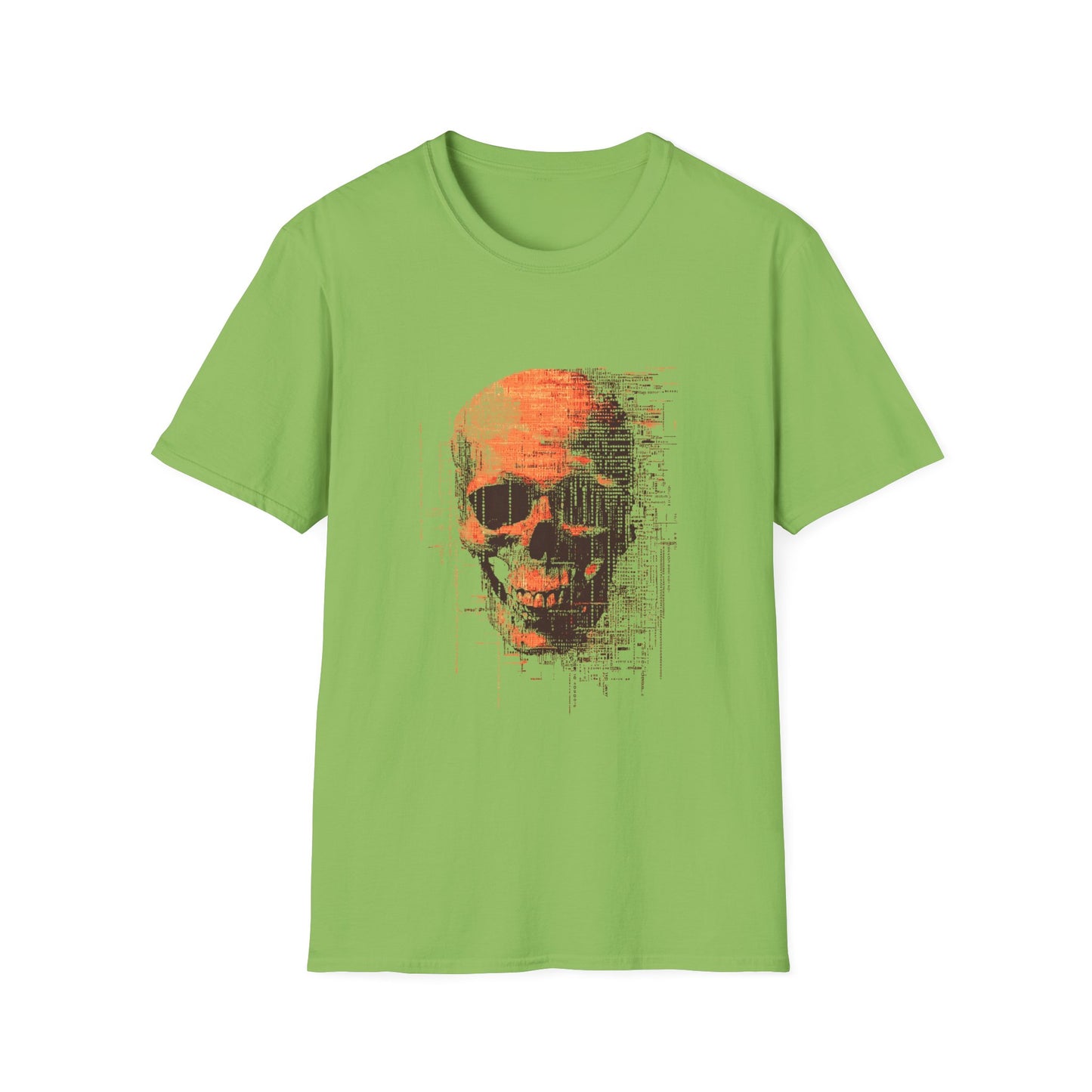 Data Decay – Glitched Skull Pixel Design