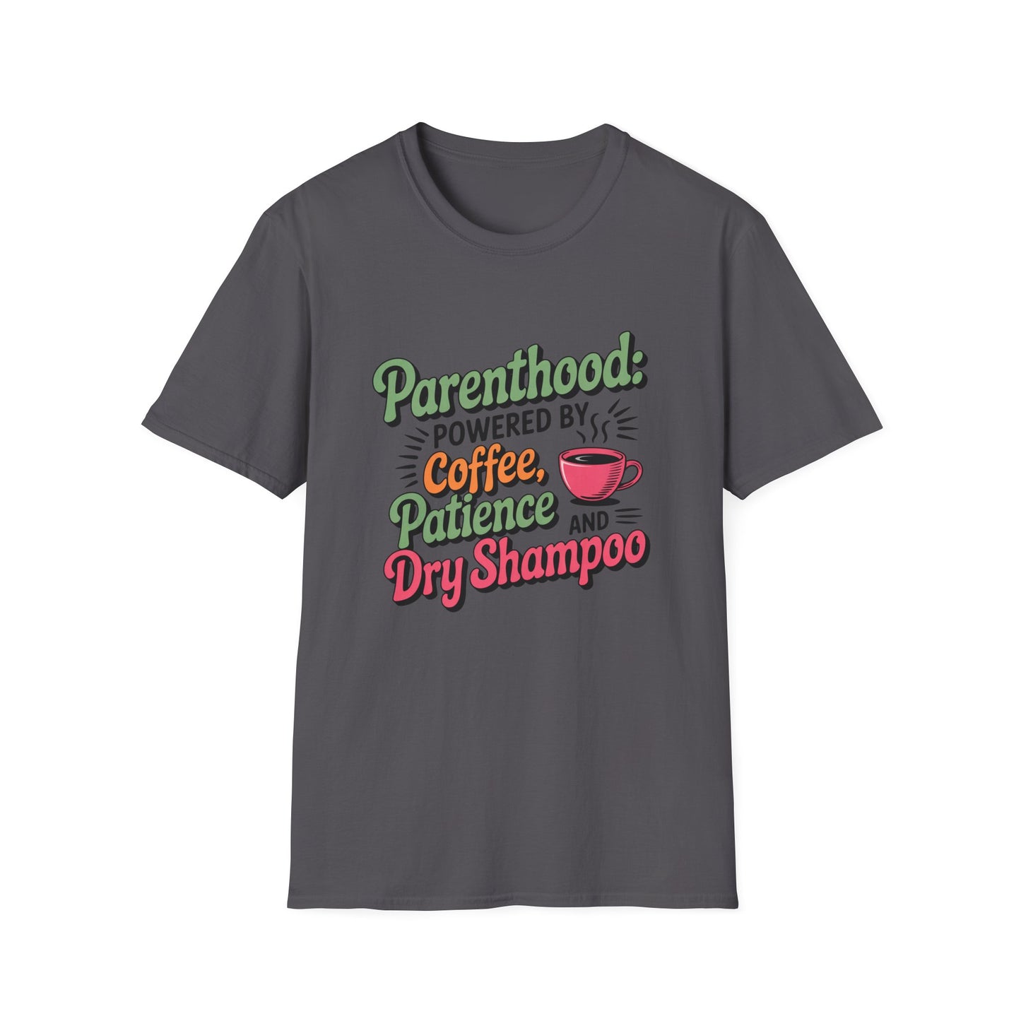 Parenthood Essentials Tee – For the Caffeinated & Courageous
