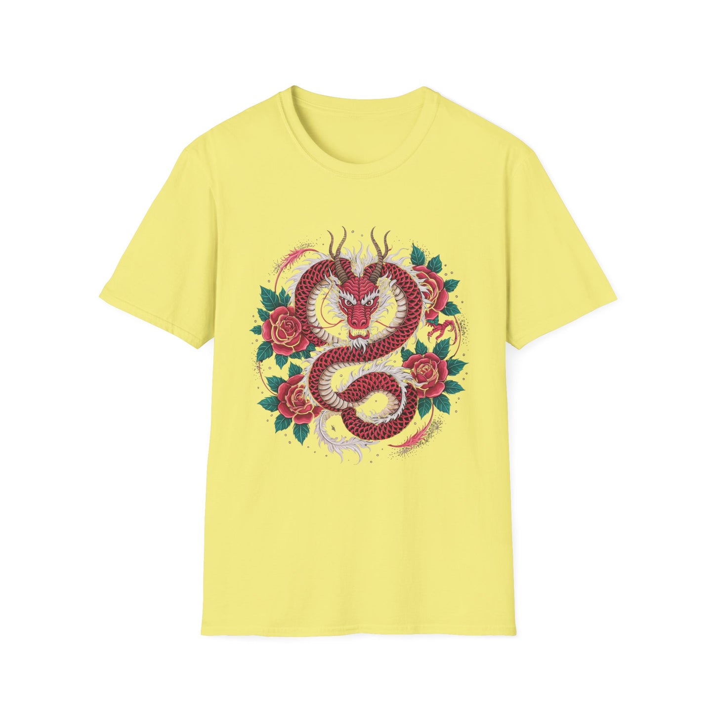 Thorns & Flame Dragon Rose Graphic Tee