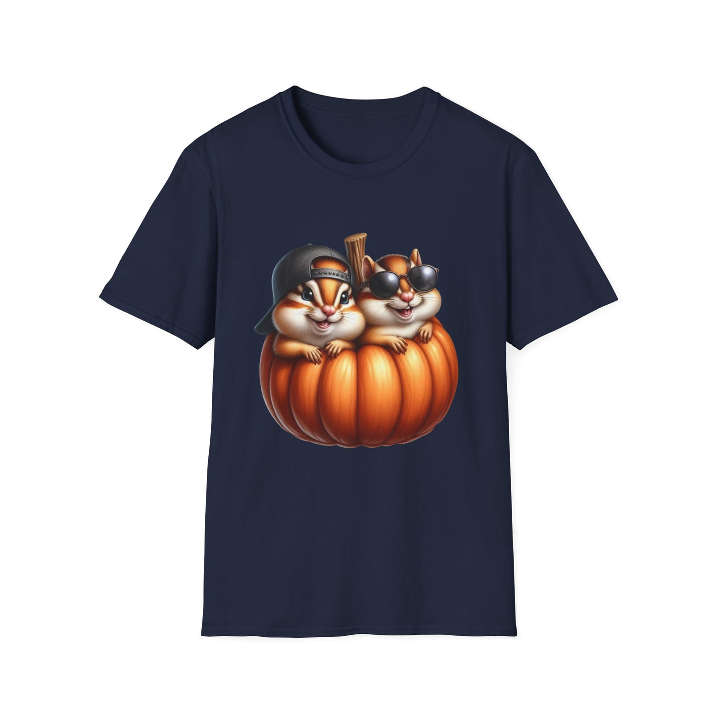 “Pumpkin Pals” Tee – Chipmunk Chill Edition