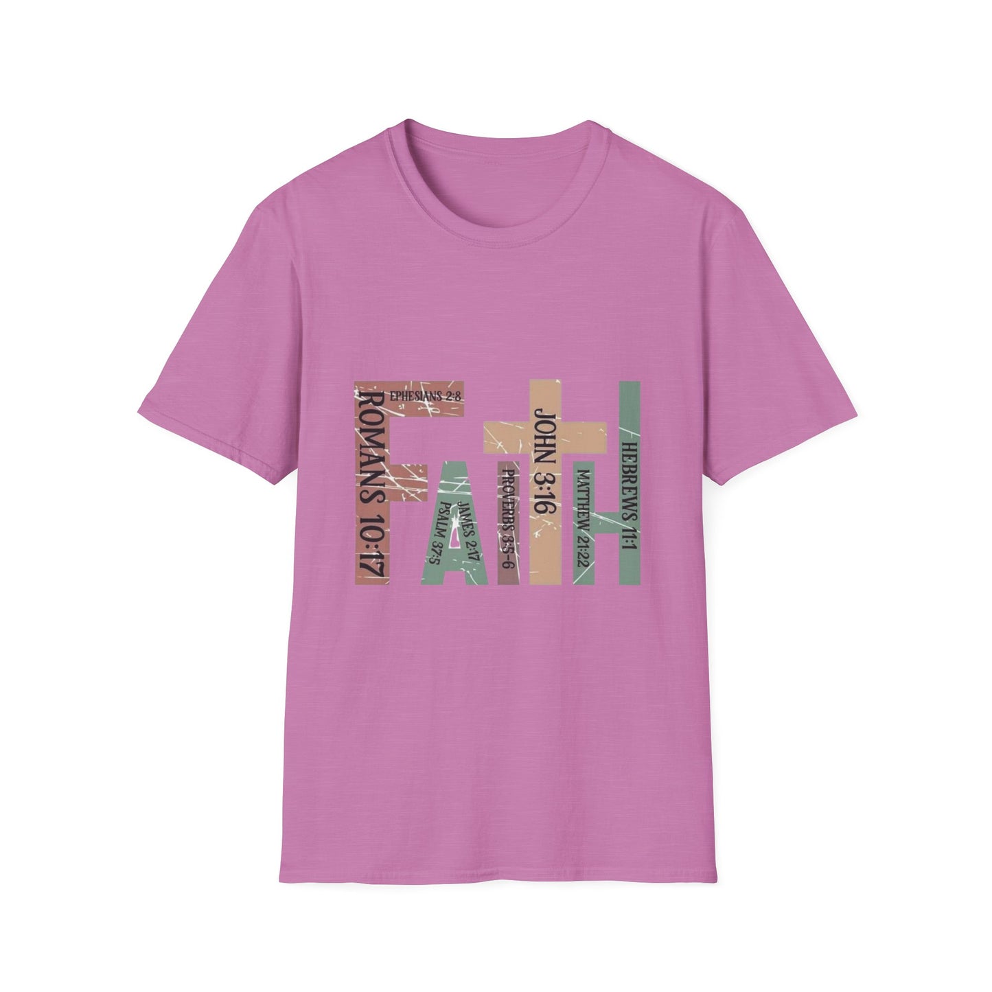 FAITH Bible Verse Graphic Tee – Scripture-Filled Letters Design