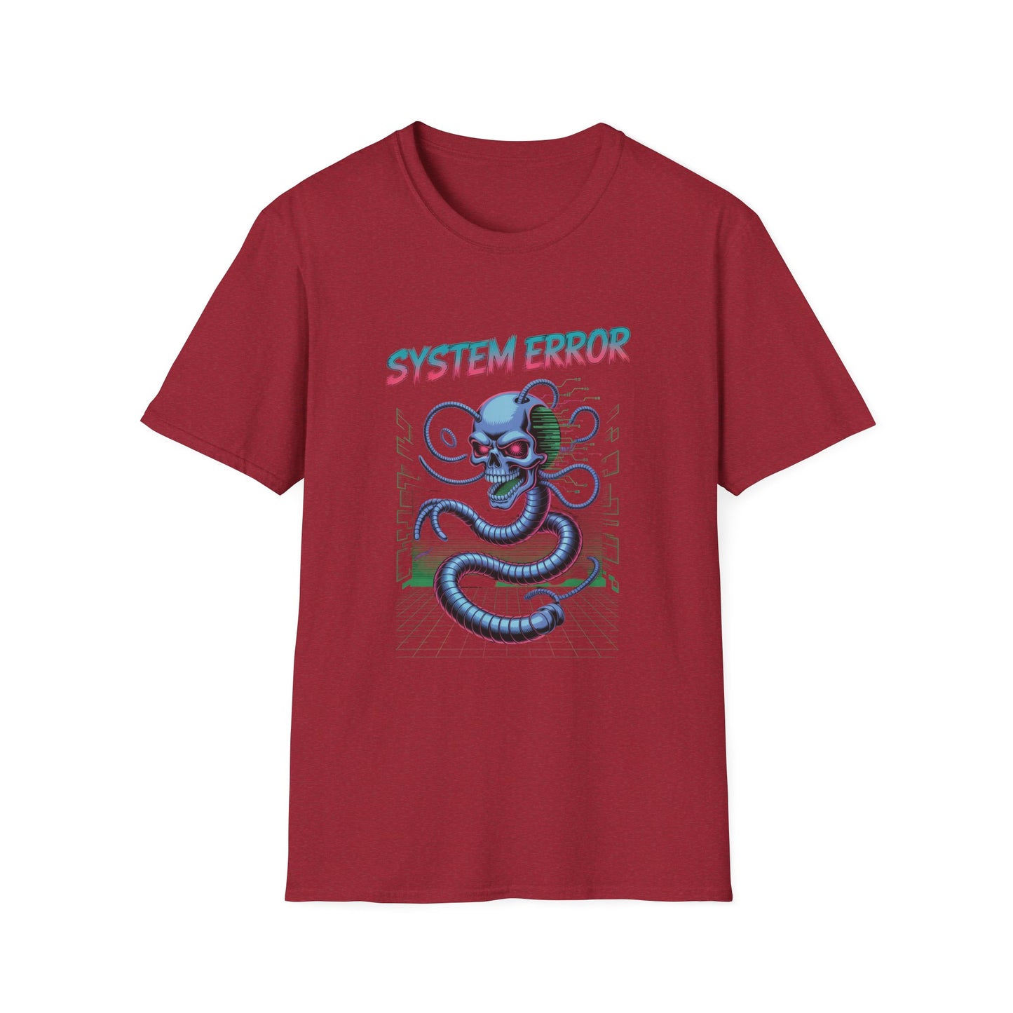 System Error – Cyber Skull Serpent Design