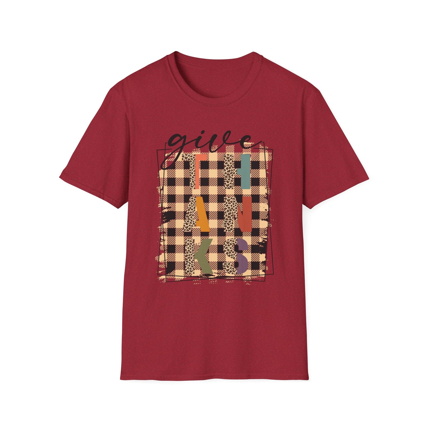 Give THANKS – Retro Patchwork Edition Short Sleeve Tee