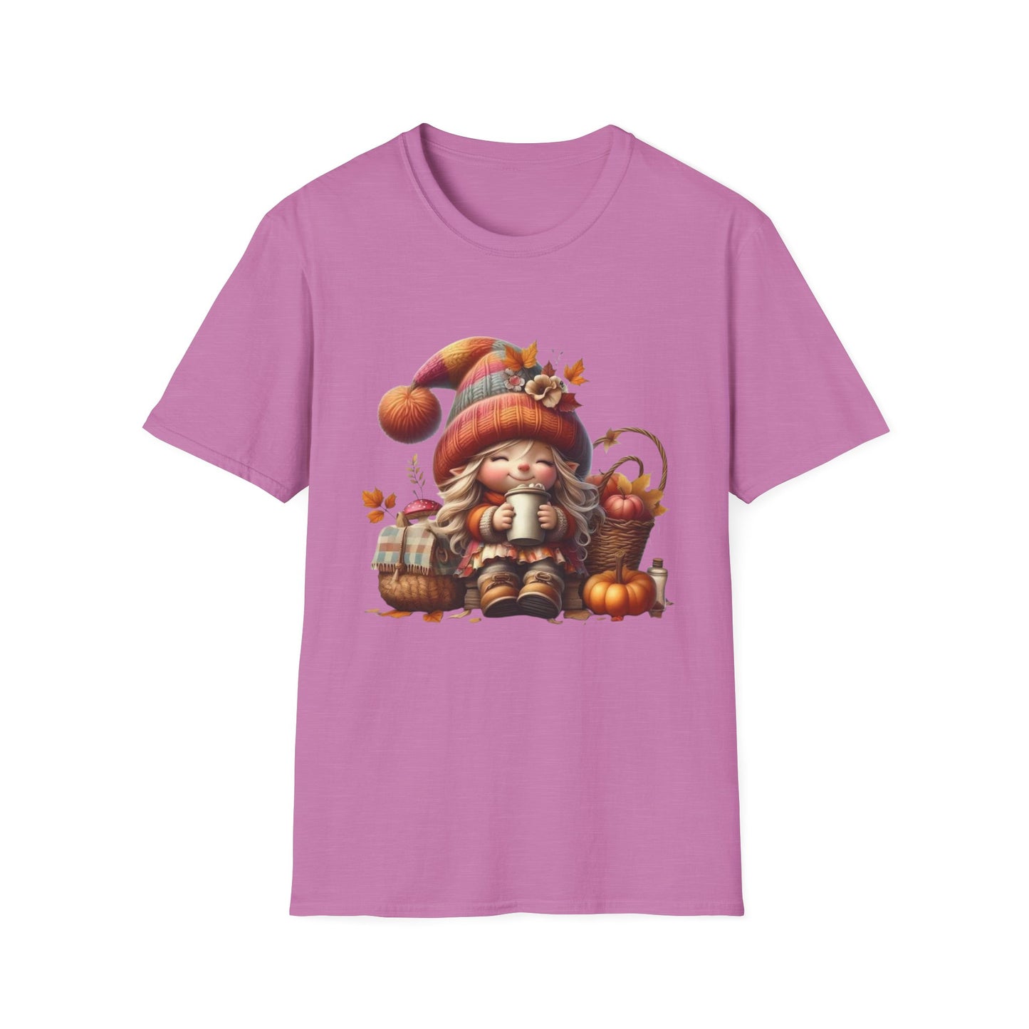 “Cozy Cup Gnome” Tee – Autumn Hearth Edition
