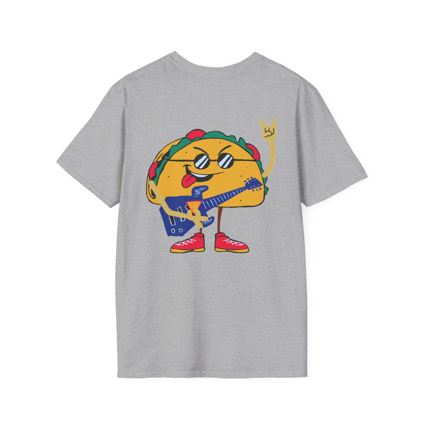 Rock Yo Taco Front Chest Logo and Back Print Tee