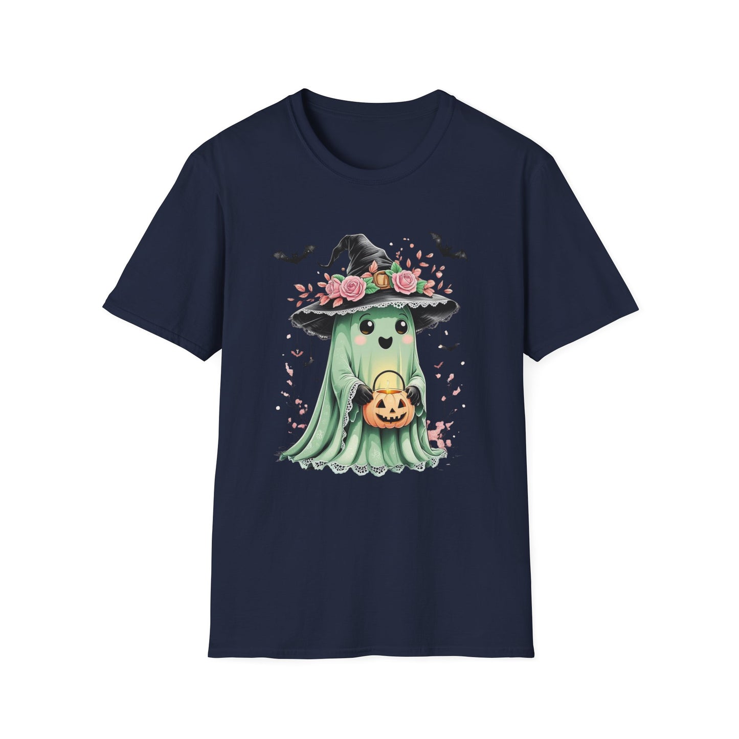 “Masquerade Ghost” Tee – Mint & Midnight Bloom Edition