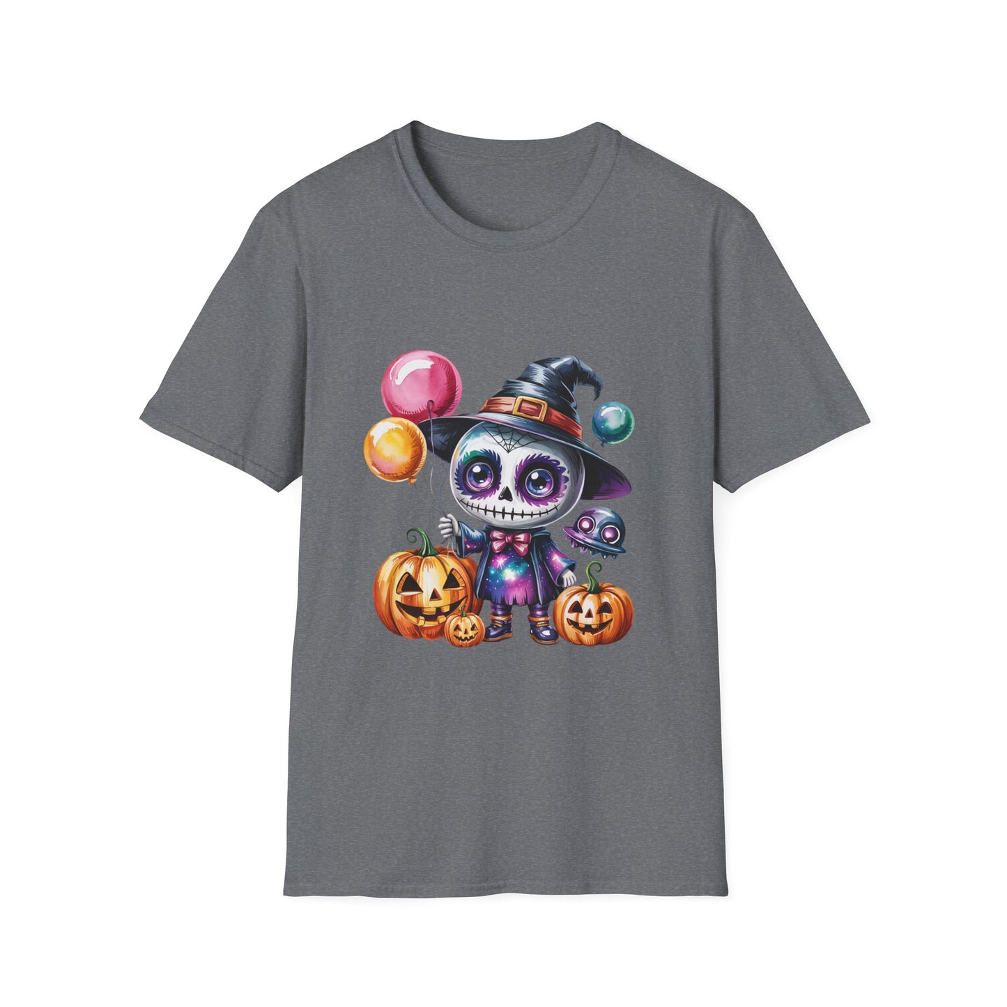 Baby Skeleton Witch Halloween T-Shirt, Spooky Trickster Tee, Sugar Skull Costume Shirt, Halloween Party Top, Day of the Dead Graphic Tee