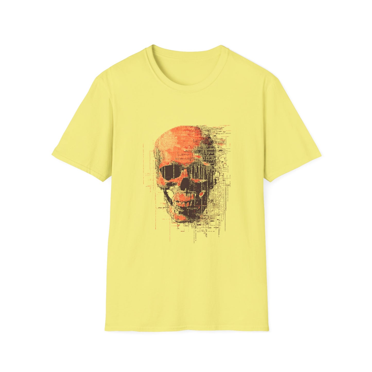 Data Decay – Glitched Skull Pixel Design