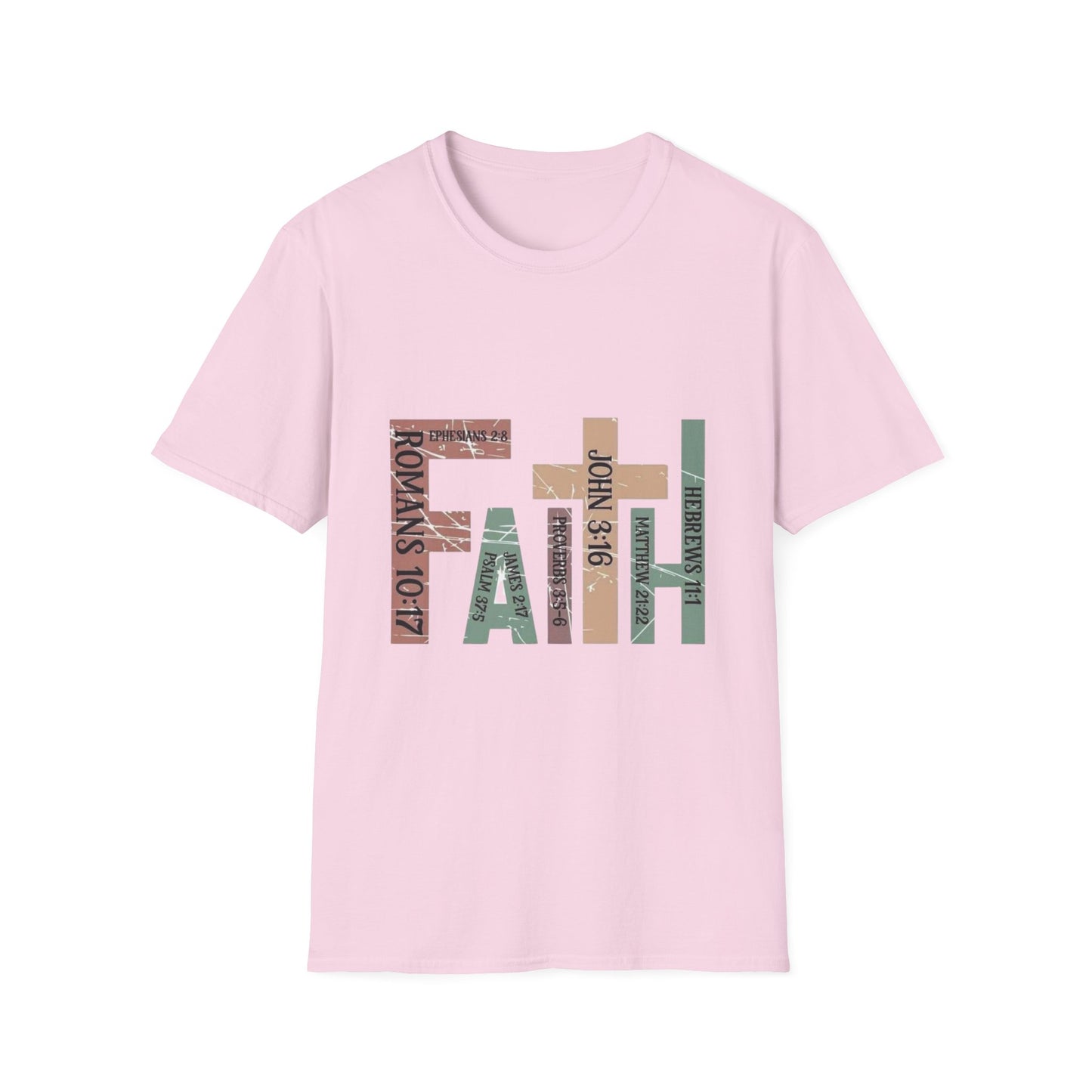 FAITH Bible Verse Graphic Tee – Scripture-Filled Letters Design