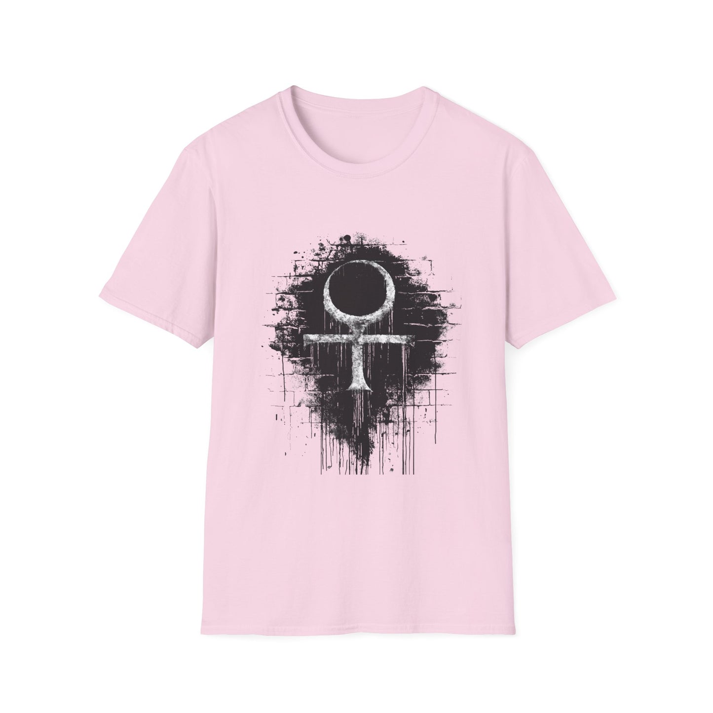 Life Eternal Distressed Christian Cross Emblem Tee